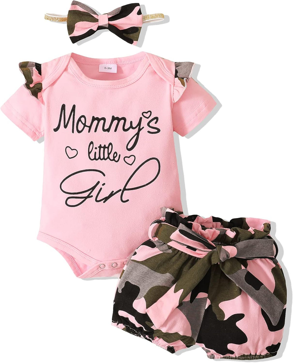 Baby Girl Clothes Toddler Girl Floral Ruffle Sleeve Shirt Pant Sets 3 Pieces Fall Winter Clothing for Girl Gifts 0-4T
