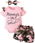 Baby Girl Clothes Toddler Girl Floral Ruffle Sleeve Shirt Pant Sets 3 Pieces Fall Winter Clothing for Girl Gifts 0-4T